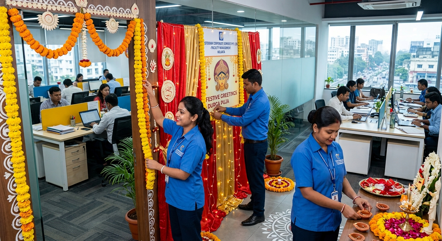 Facility Management Services in Kolkata for Durga Puja offices